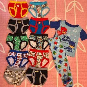 Toddler boy cotton underwear size: 4T (10 pairs)